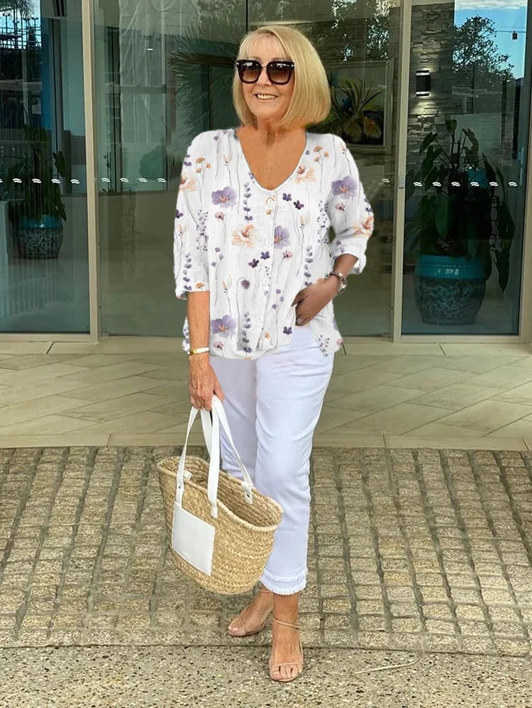 Viola | Květinová blůza