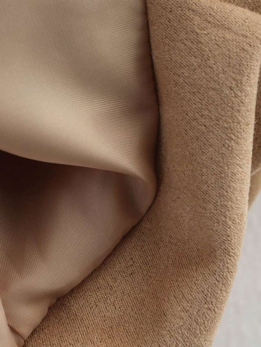 Dámská volná vintage bunda – klasický límec, dlouhý rukáv, podzimní styl