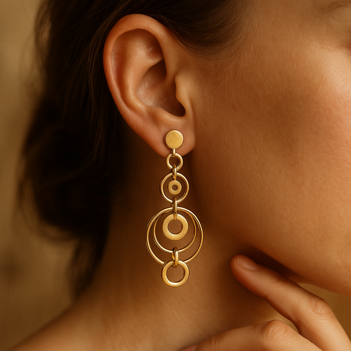 Hanačka | Gold-Ohrringe