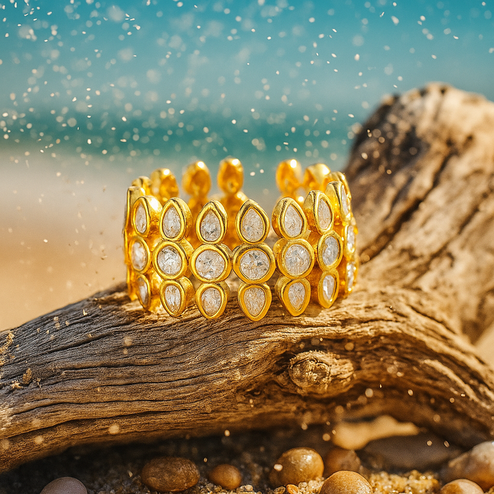 Solina | Prsten se třpytivými drahokamy