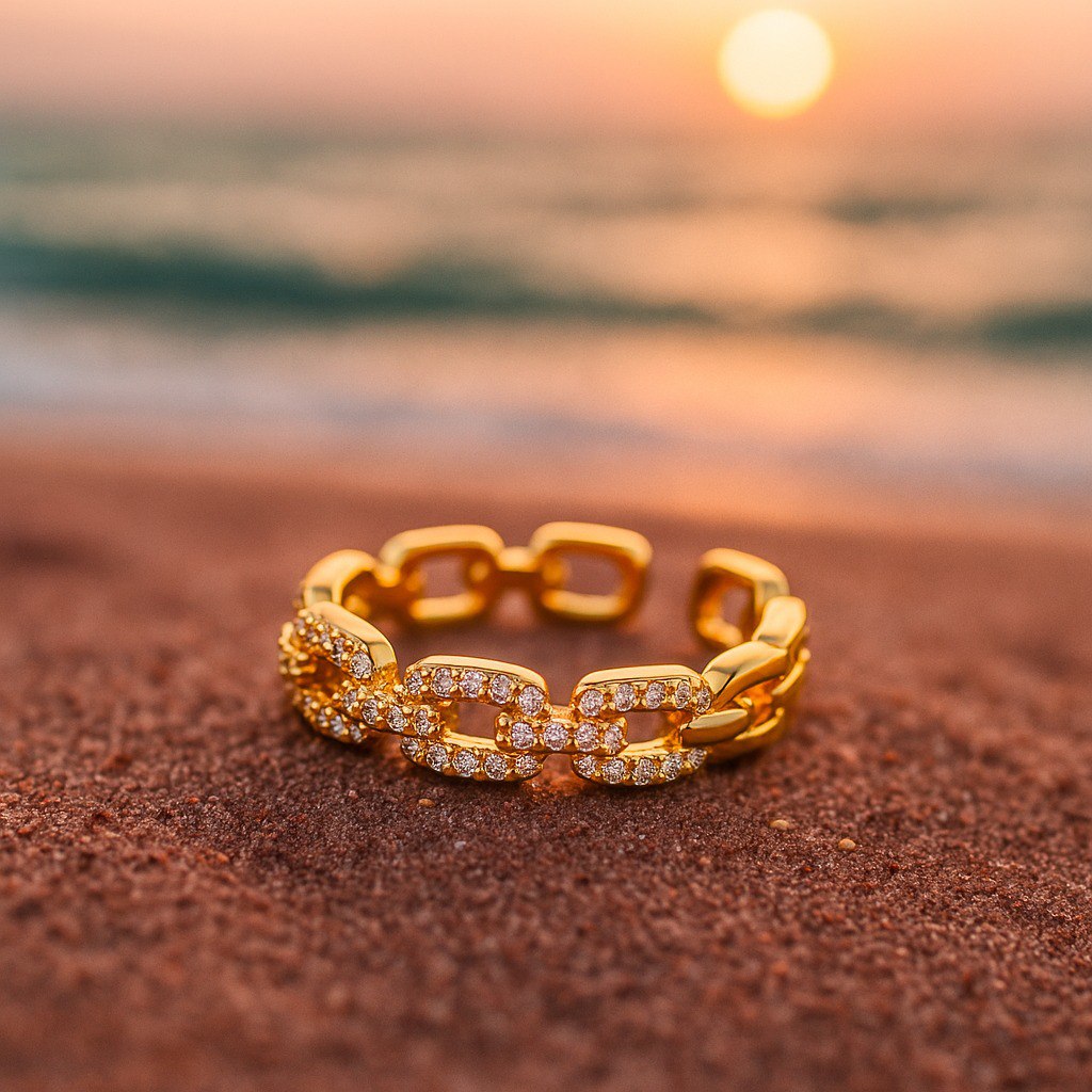 Delia | Zirkonový zlatý prsten