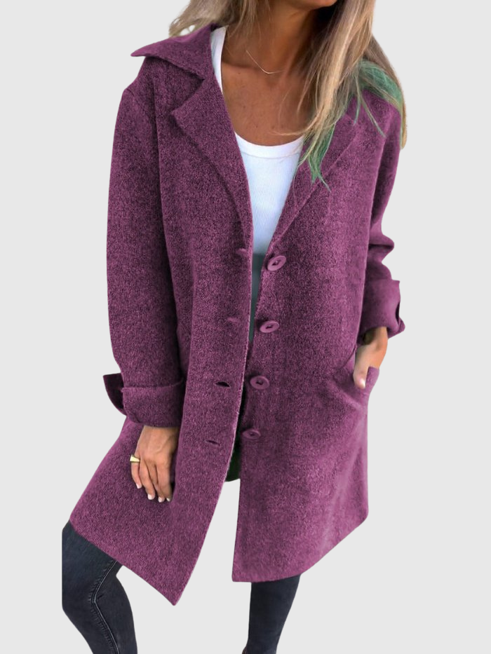 Léonie | Uvolněný dlouhý podzimní kabát
