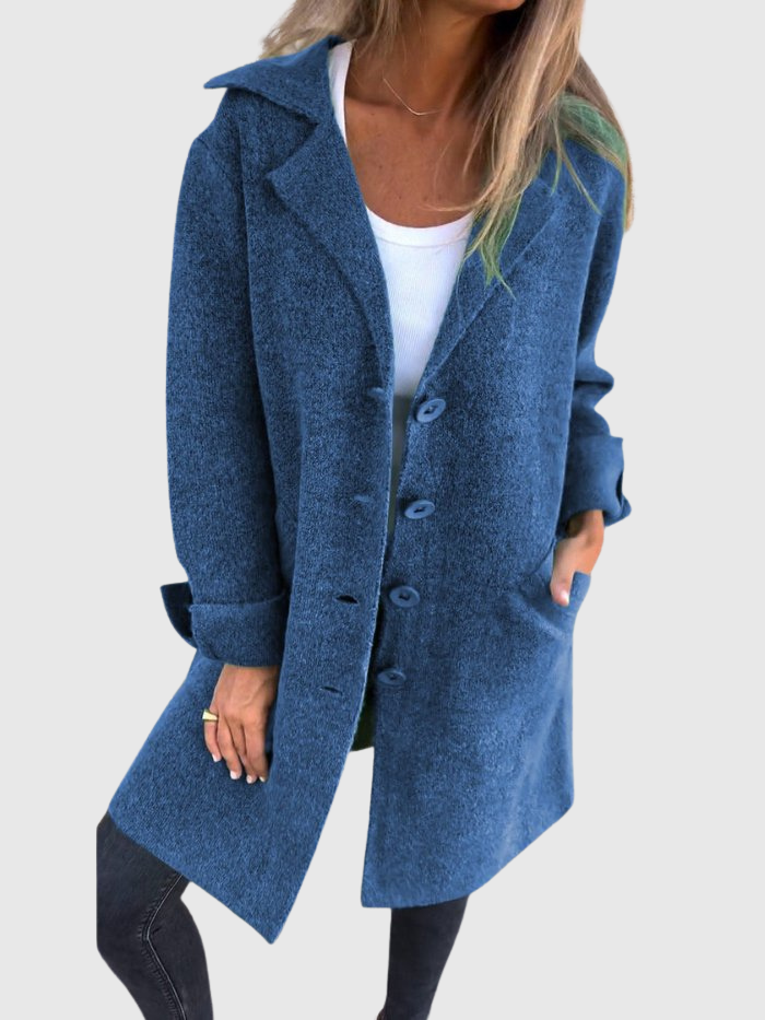 Léonie | Uvolněný dlouhý podzimní kabát