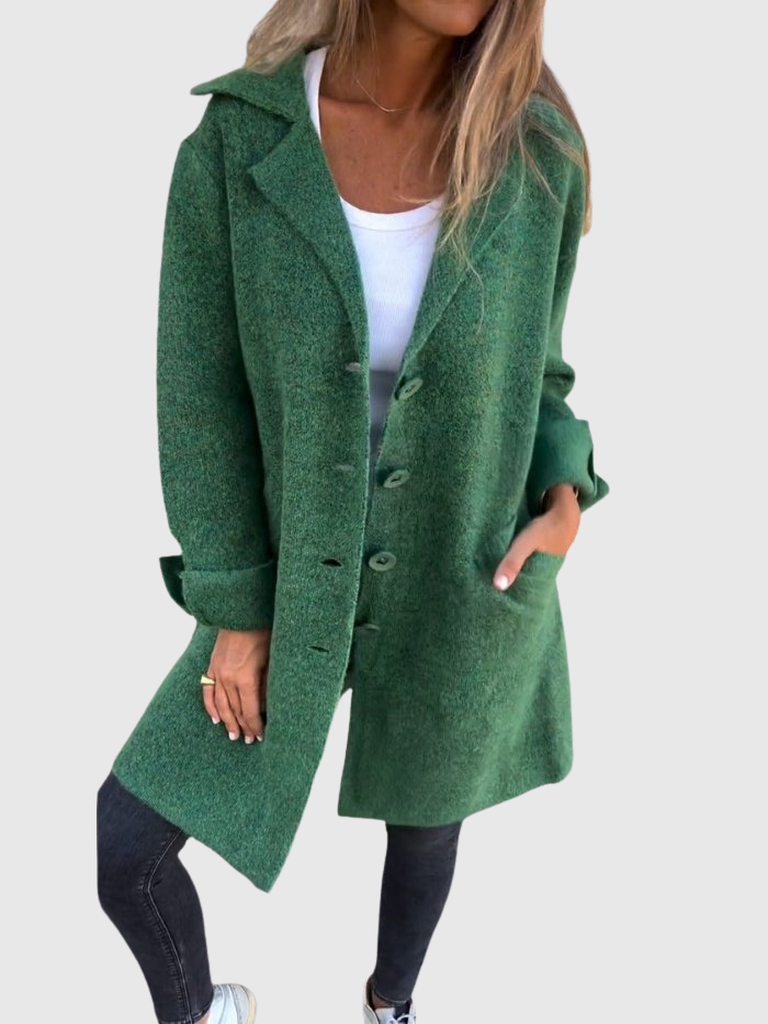 Léonie | Uvolněný dlouhý podzimní kabát