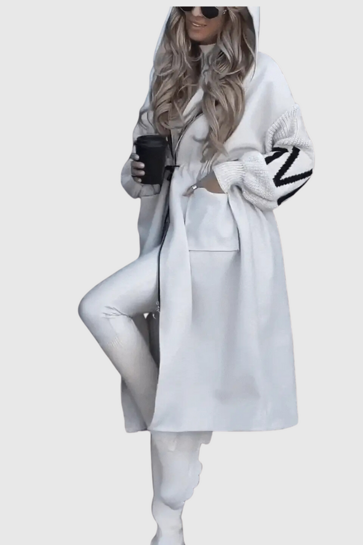 Monika | Elegantní Kapucňový Kabát