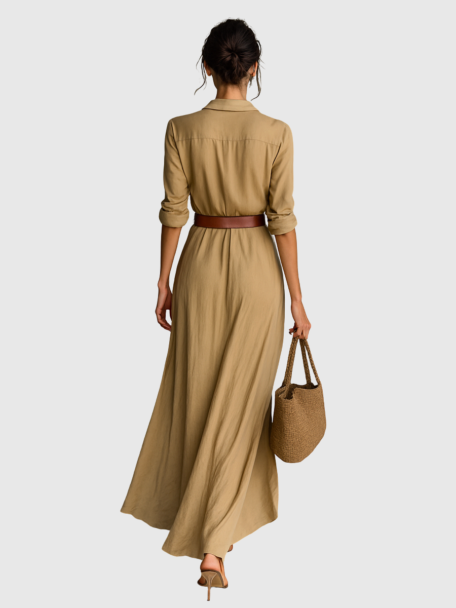 Svatava | Dlouhé šaty s límečkem