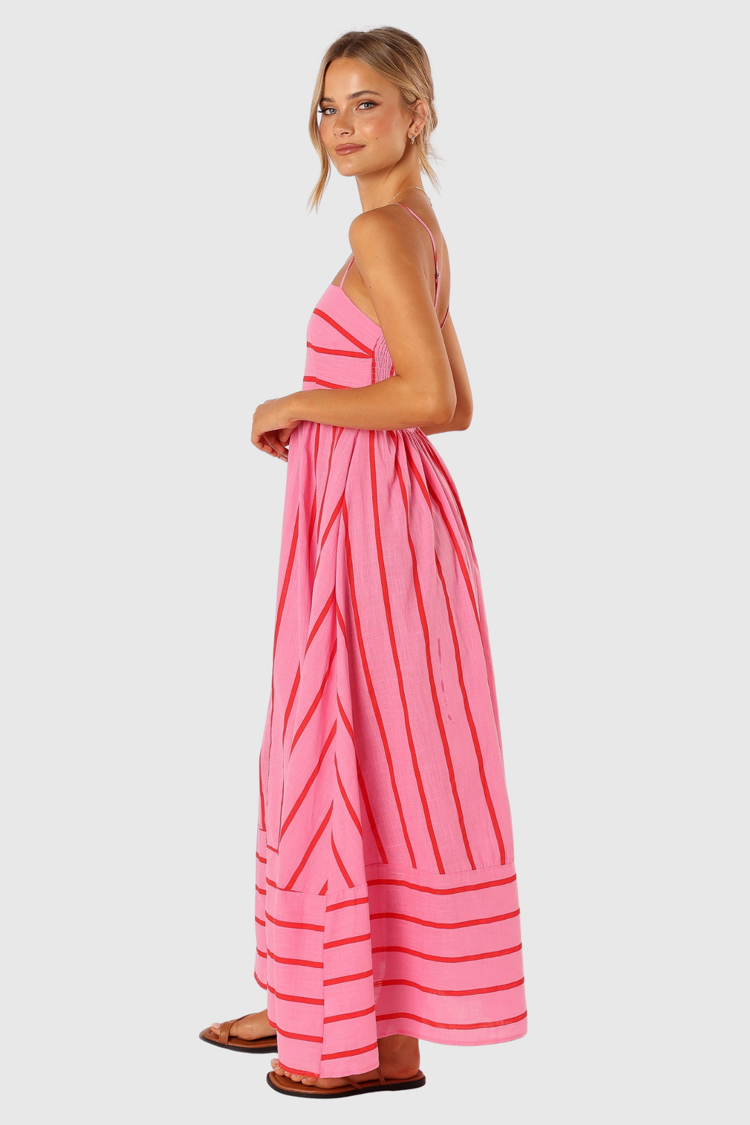 Julie | Maxi šaty v jasně růžové barvě