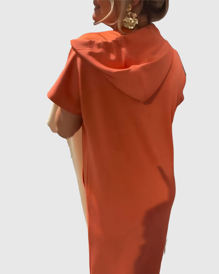 Ebba | Volné šaty s kapucí a ženským střihem