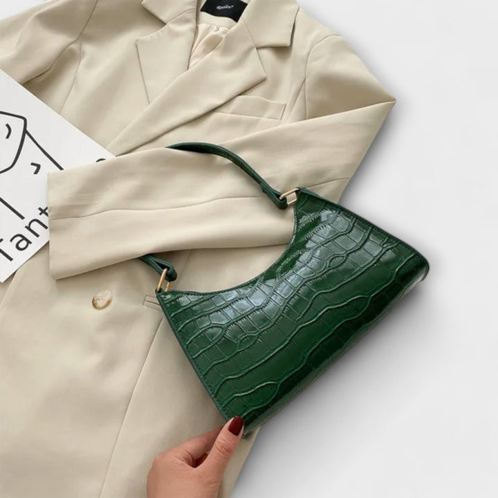 Valerie | Lesklá kožená taška přes rameno