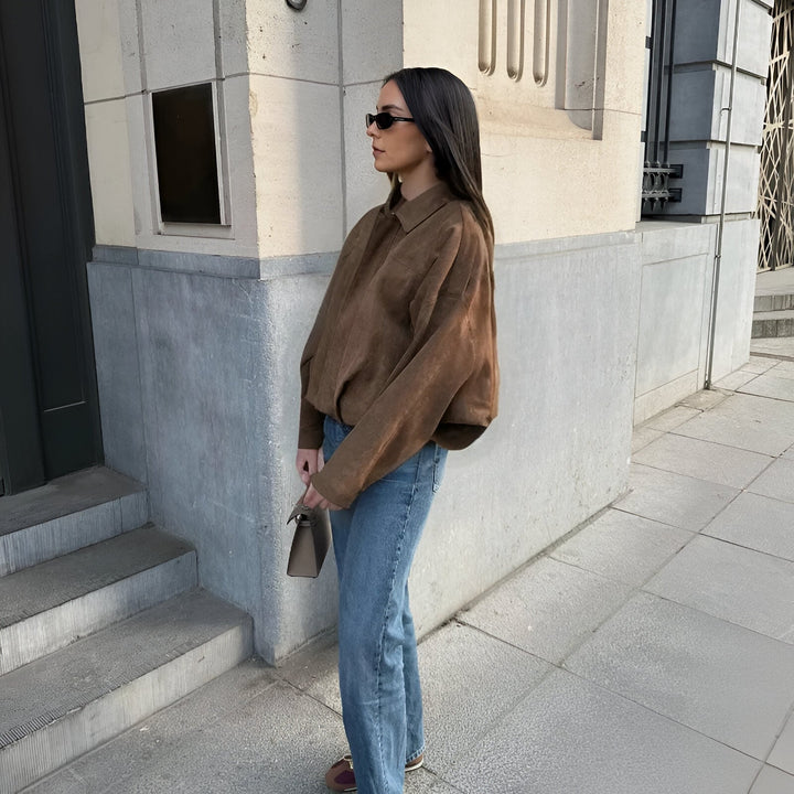 Blanka – Semišová bomber bunda