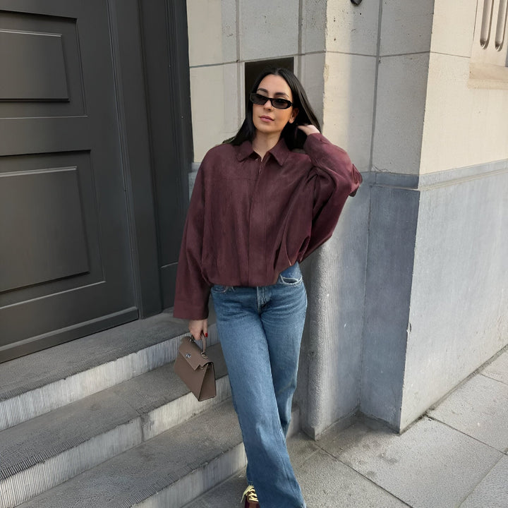 Blanka – Semišová bomber bunda