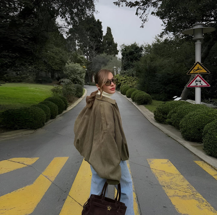 Blanka – Semišová bomber bunda