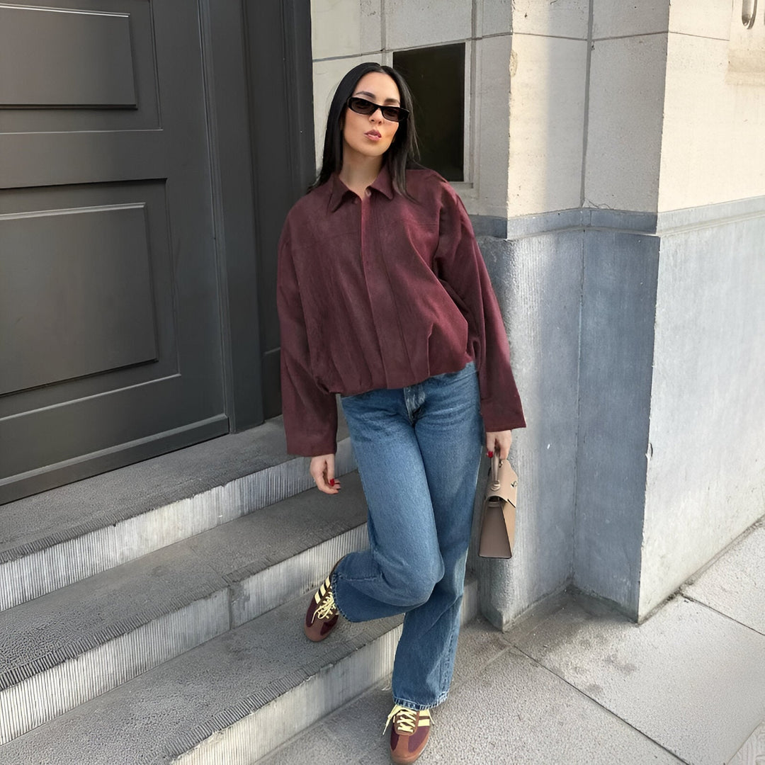 Blanka – Semišová bomber bunda