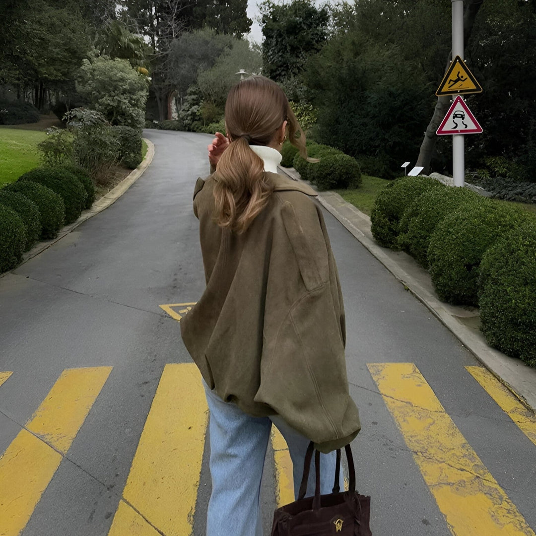 Blanka – Semišová bomber bunda