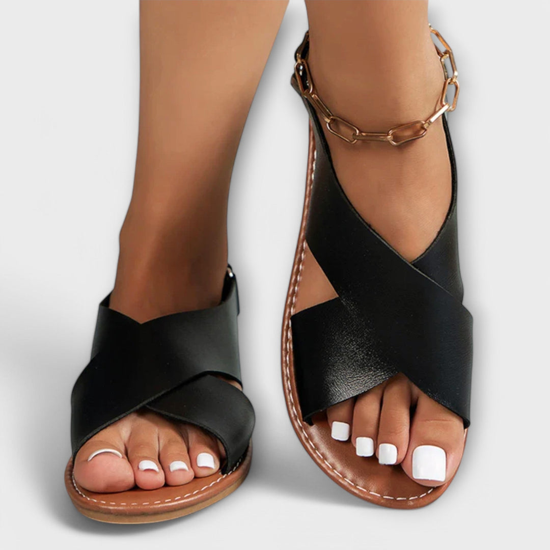 Verona | Retro pohodlné sandály na platformě