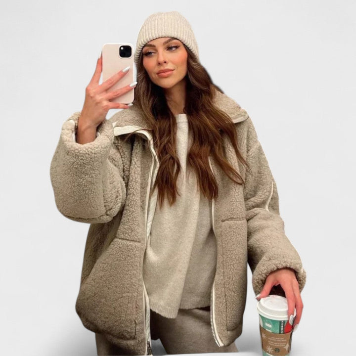 Kaja - Měkký plyšový kabát