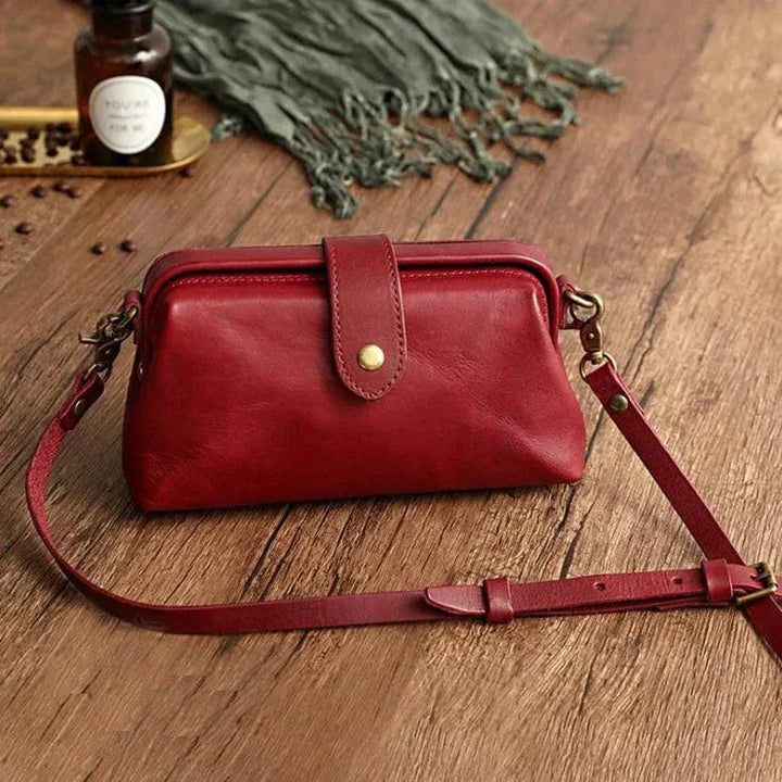 Ivy - Mini kožená crossbody taška