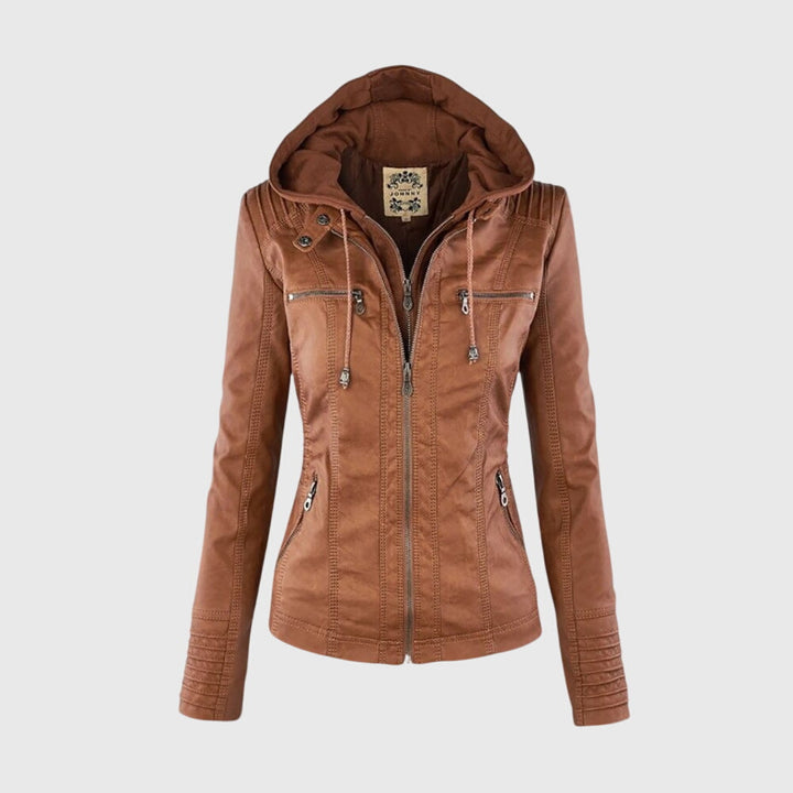 KAROLINE™ Stylová a jedinečná kožená bunda