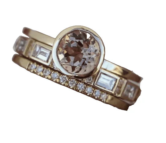 Hope” – złote pierścionki z kryształkami